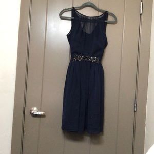 Dark blue formal dress
